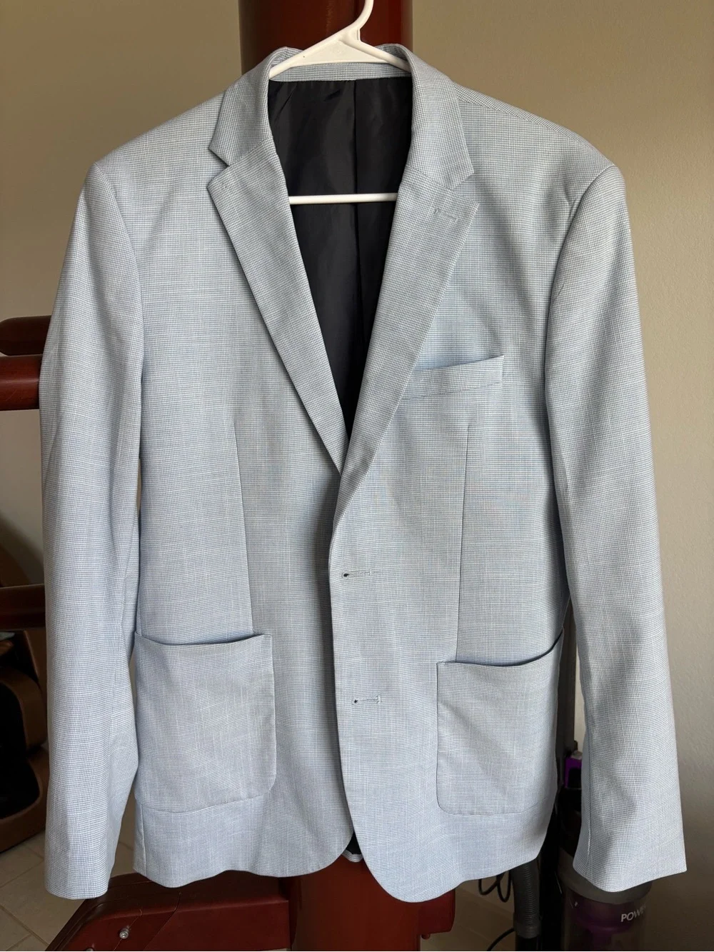 h&m Men's Blue Mariano Slim Two-Button Sport Coat Jacket Suit Size 38r